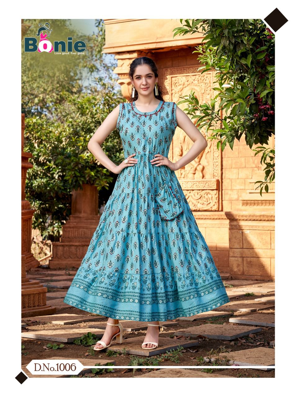 Bonie Wonder Woman New Designer Ethnic Wear Rayon Long Anarkali Kurti Collection